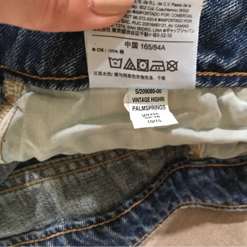 Old Navy Jeans Womens 14 Droit Straight High Rise Blue Denim Vintage High Rise - Picture 5 of 7